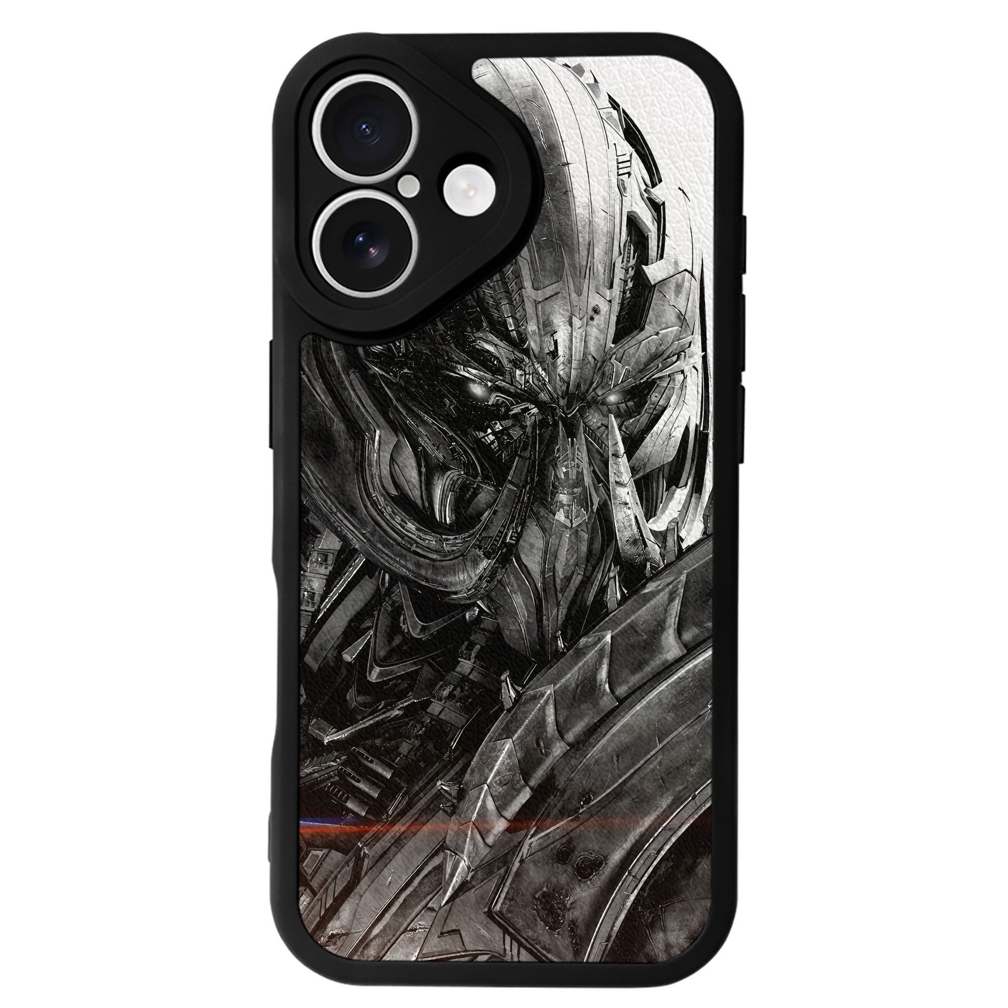 （画像用） Transformers トランスフォーマー 【iPhone 16シリーズ対応】シリコンスマホケース（レザー調） 材質：シリコン
